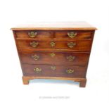 From the estate of the late Lady Wanda Boothby: a 19th century small mahogany chest of drawers