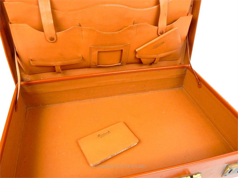 From the estate of the late Lady Wanda Boothby: a tan leather attache case with embossed initial "B" - Image 3 of 3