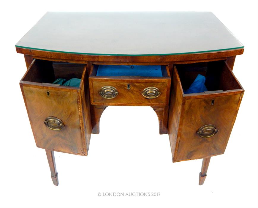 From the estate of the late Lady Wanda Boothby: a 19th century walnut and mahogany sideboard; 92cm - Image 2 of 2