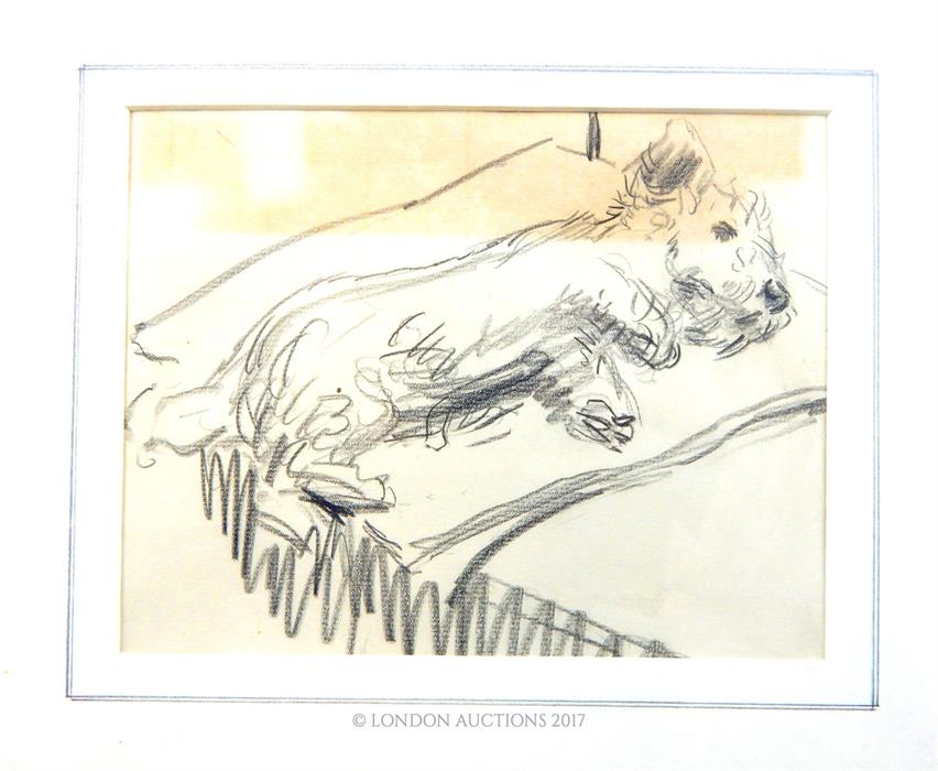 From the estate of the late Lady Wanda Boothby: attributed to Mary Eastman, two pencil sketches of - Image 2 of 2