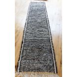 A Moroccan Berber Beni Ourain organic wool runner