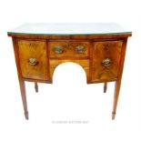 From the estate of the late Lady Wanda Boothby: a 19th century walnut and mahogany sideboard; 92cm