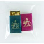 A rare pair of unused, Persian matches and matchboxes used by Darbar and heads of state