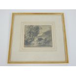 John Skinner Prout (British 1806-1876) Victorian pencil landscape