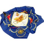 From the estate of the late Lady Wanda Boothby: a Hermes Springs silk scarf.