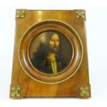 A portrait miniature of a bearded gentleman on copper