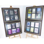 A set of four, large, framed, theatre adverts/posters
