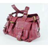A red leather, Mulberry, ladies handbag