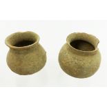 Two, Roman, stoneware vessels