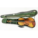A 20th century Viola (without makers label); 15 3/4 inch back; with box and case; a/f.