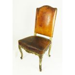 An antique French side chair