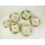 A part set of 19th century Mintons china plates and bowls