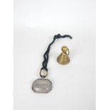 One Islamic Pendant Ornaments with Arabic Inscriptions on Jade and decorated with turquoise, and