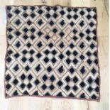 An African Kuba Shoowa textile panel, Congo