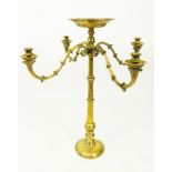 A bronze candelabra