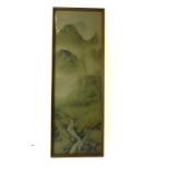 A fine, gilt-framed, early 20th century, Chinese, watercolour of a landscape