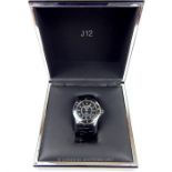 A Gentleman's, black, Chanel J12 automatic wristwatch