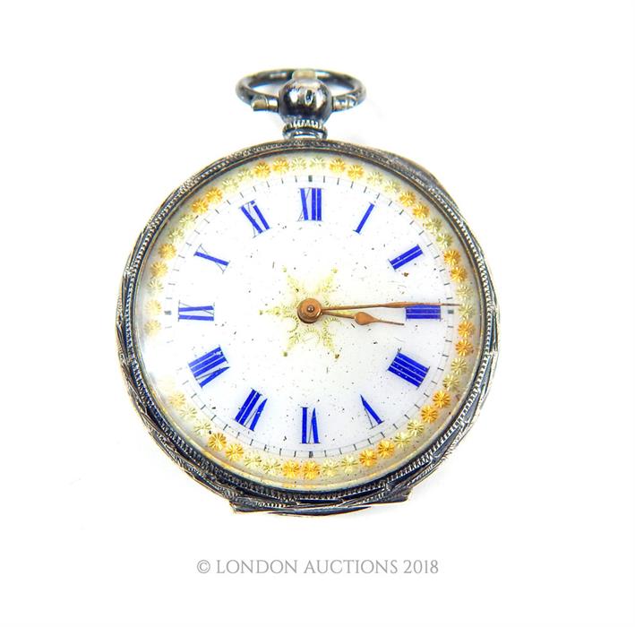 A collection of Asian silver and white metal items together with a silver pocket watch - Image 3 of 4