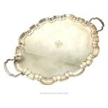 A large Mappin & Webb Ltd silver plated tray