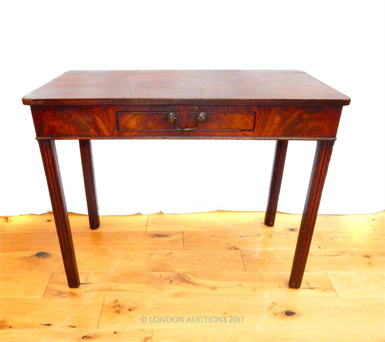 An elegant, Georgian, mahogany, side table