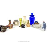 A collection of items including Copenhagen porcelain