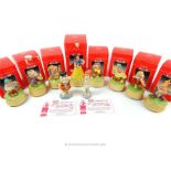 A complete set of Snow White and the Seven Dwarves by Schmid and two wade figurines