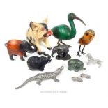 A collection of animal figures