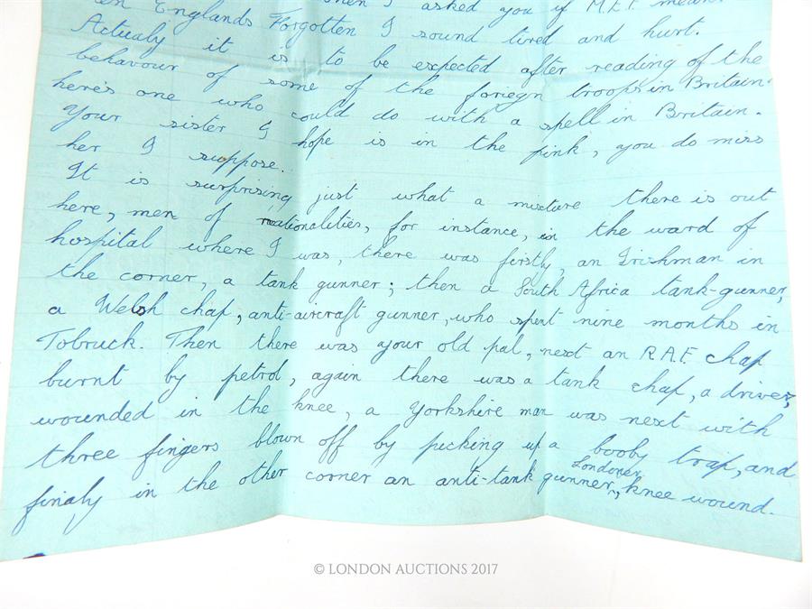 A collection of over 17 WW2 Active Service letters with envelopes, sent from Reginald Pope stationed - Image 4 of 4