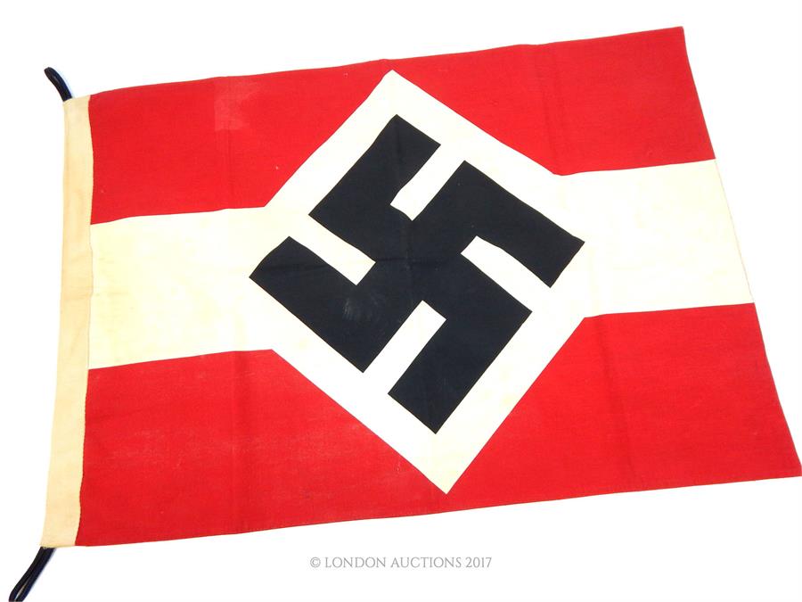 A WW2 Hitler Youth style flag; 67cm wide