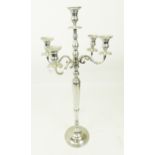 A large aluminium candelabra