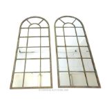 Two Garden Arch mirrors; overall size of each 66cm x 59cm.