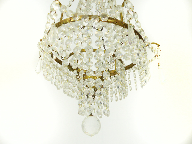 A Strass crystal chandelier; a/f. - Image 2 of 2