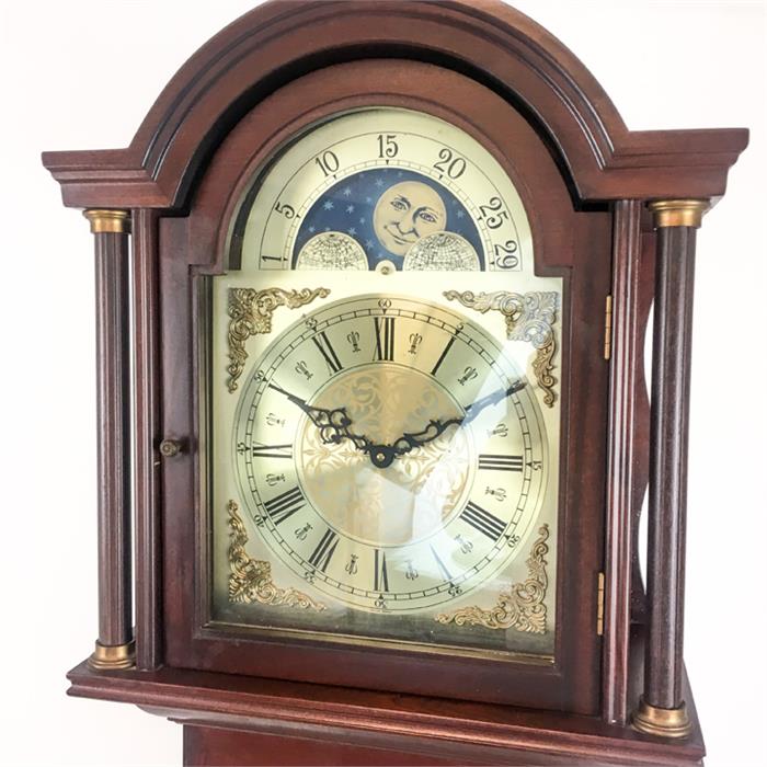 A reproduction, mahogany-cased, grandfather clock - Image 3 of 3