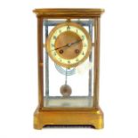 An early 20th century four-glass mantel clock