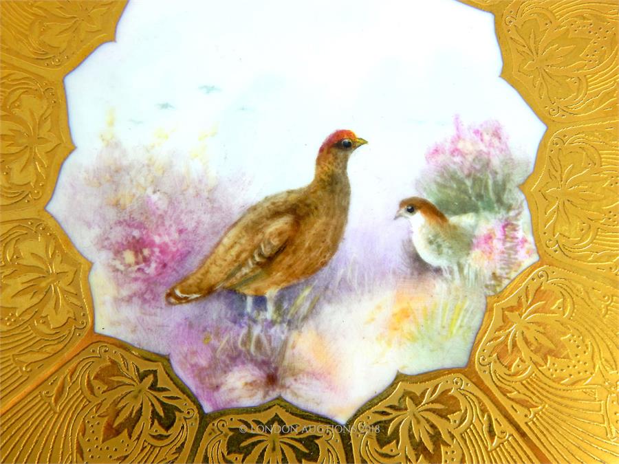 A pair of Royal Worcester porcelain dishes - Image 3 of 6