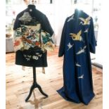 Two Japanese silk kimonos