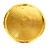An early 20th century, Russian, large, circular, brass tray