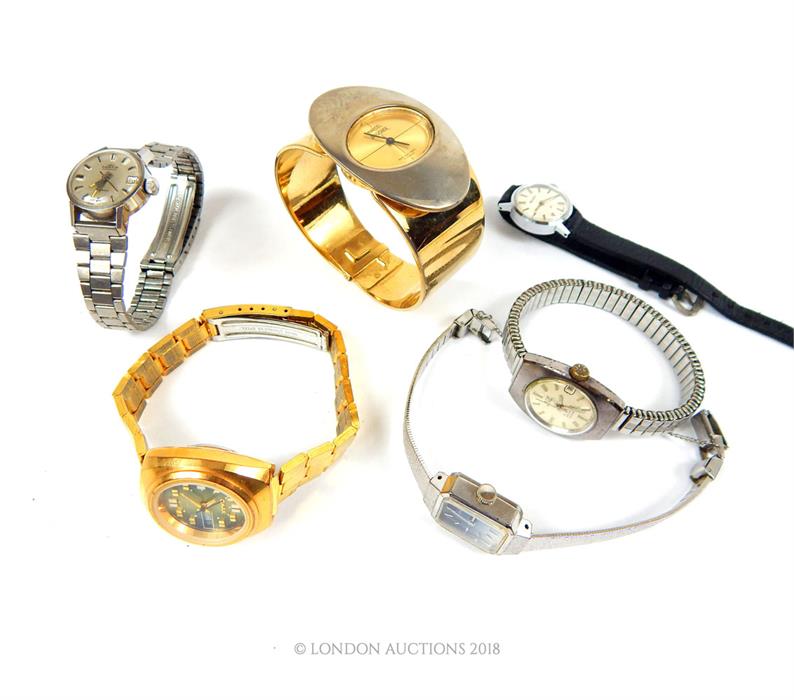 Assorted vintage ladies wristwatches including Omax automatic, Seiko and Fortis automatic. - Image 2 of 2