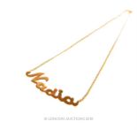 An 18 ct yellow gold 'Nadia' necklace