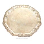 An Egyptian 900 standard solid silver salver