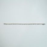 A boxed, 9 ct, white gold diamond-set bracelet