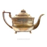 A George III sterling silver teapot, Peter & William Bateman