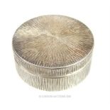 A Modernist silver circular pill box, Adrian Gerald Sallis Benney