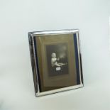 A sterling silver photograph frame