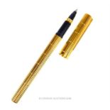 S.T. Dupont, French, gold plated, biro pen