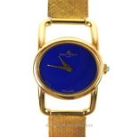 An 18 ct yellow gold, ladies, Baume & Mercier wristwatch