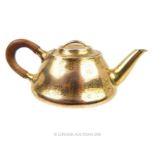 A sterling silver gilt bachelors teapot, Liberty & Co Ltd