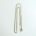 A boxed, 9 ct yellow gold, Serpentine chain