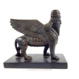 A bronze of an ancient Persian sphinx or lamassu