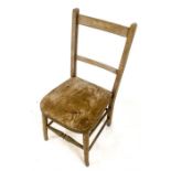 A 19th century, elm, child's chair